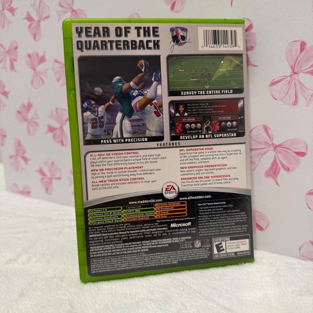 Madden NFL 06 Xbox Video Game Complete with Case and Disc - Picture 2 of 5
